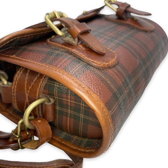 *RARE* Polo Ralph Lauren Red Tartan Mini Crossbody Messenger Bag! - Picture 7 of 17